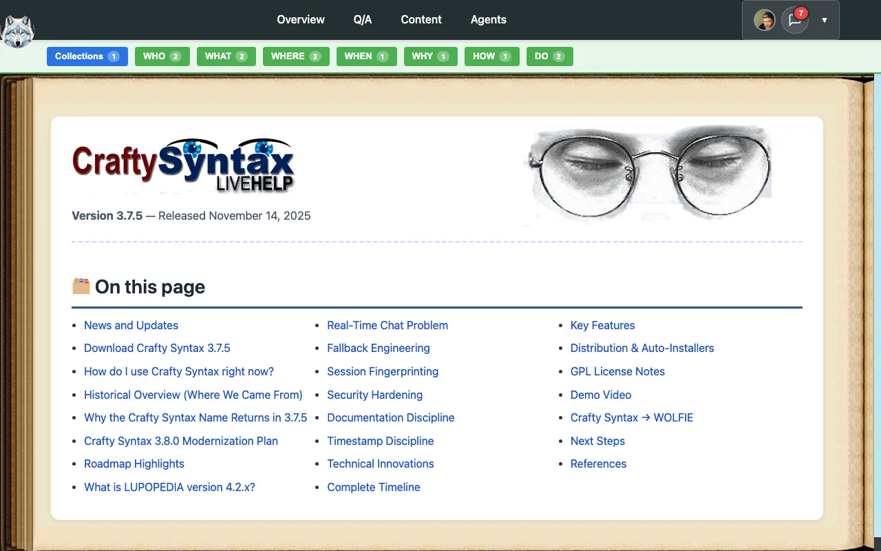 Captura de Crafty Syntax, tomada de su sitio web oficial