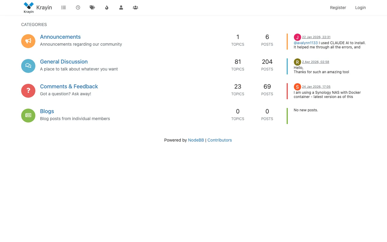 Captura de Krayin CRM, tomada de su sitio web oficial