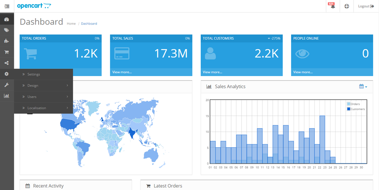 Captura de OpenCart