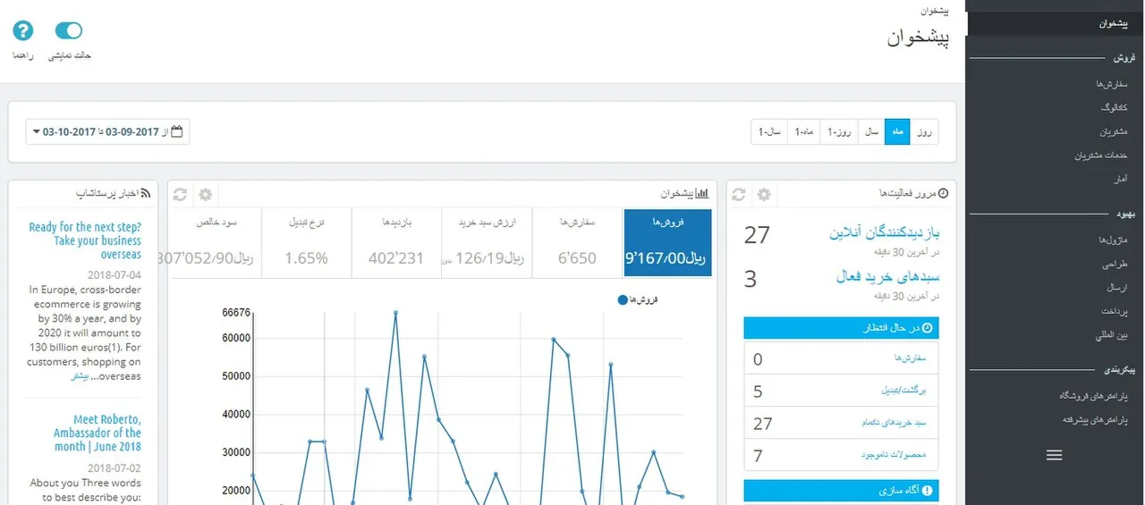 Captura de PrestaShop