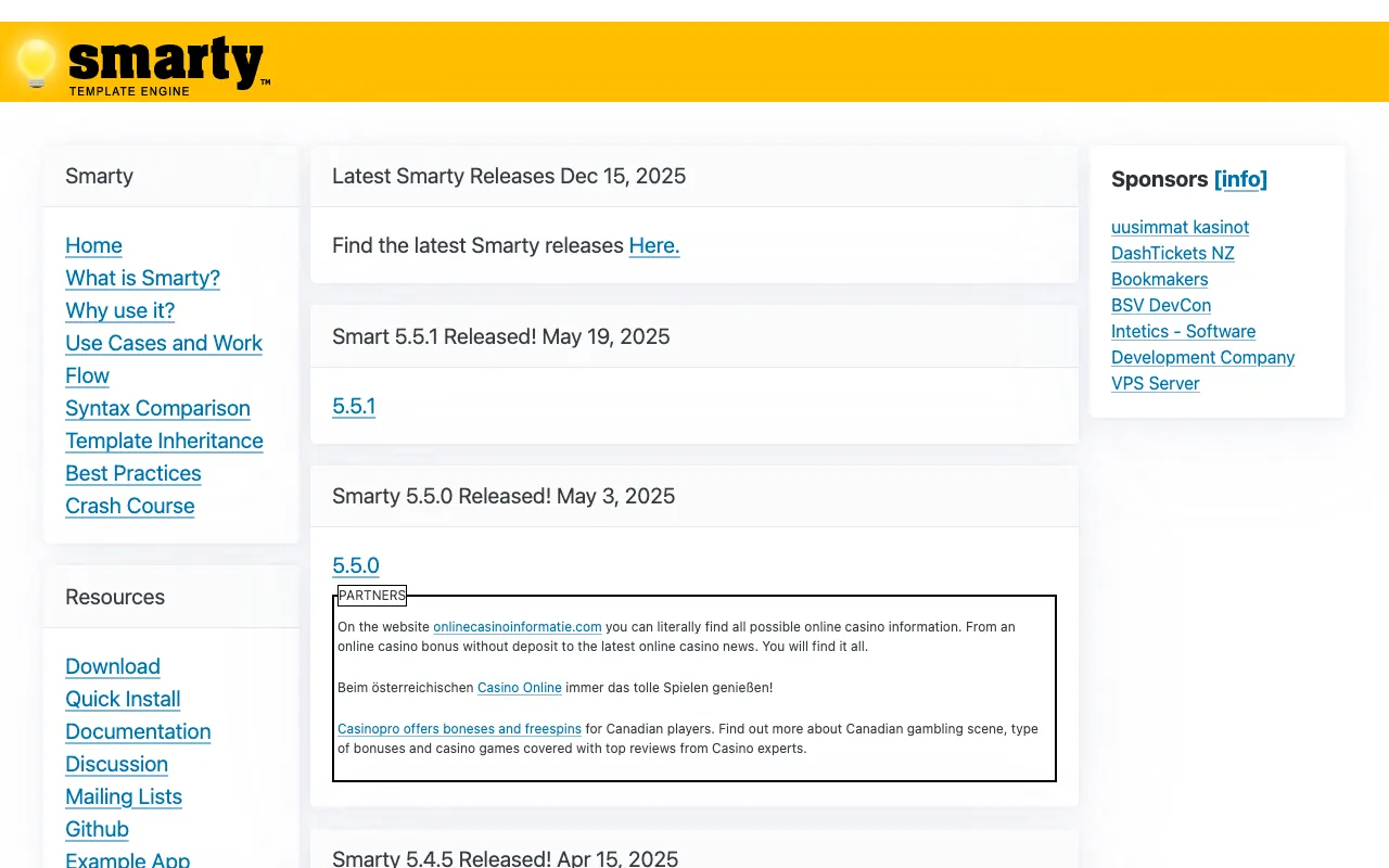 Captura de Smarty, tomada de su sitio web oficial