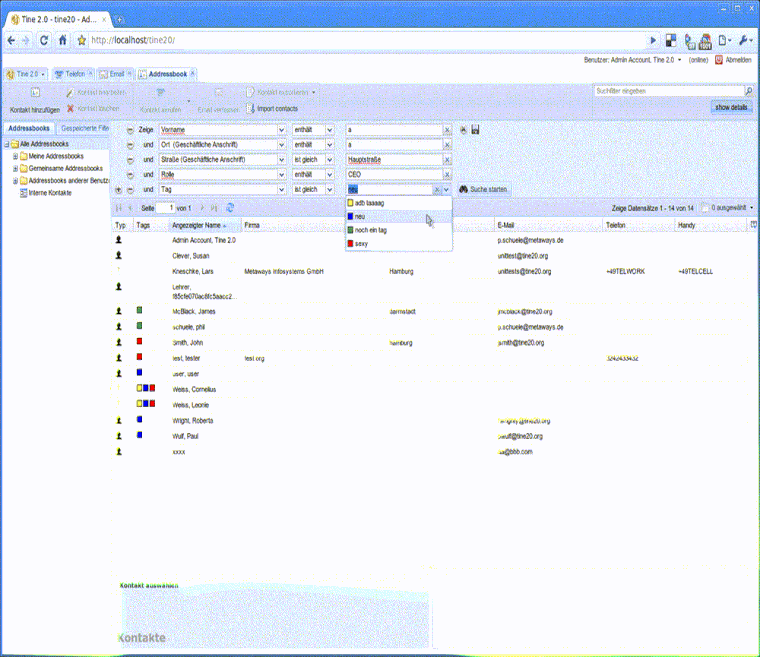 Captura de Tine 2.0 publicada por el propio proyecto