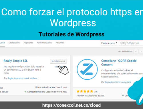 Como forzar el protocolo https en WordPress