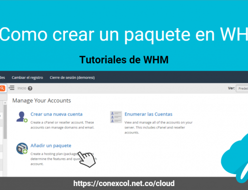 Como crear un paquete en WHM