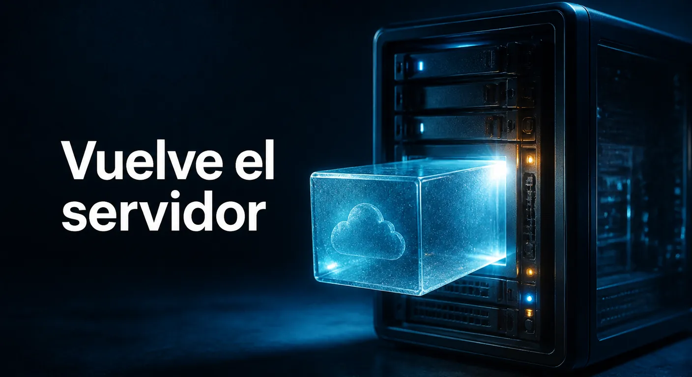 Cubo de cristal encajando en el chasis: vuelve el servidor