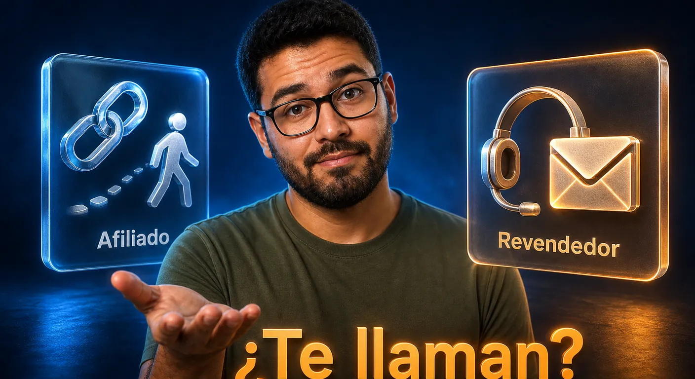 Afiliado: recomiendas y te vas. Revendedor: el cliente es tuyo. ¿Te llaman cuando el correo no funcione?