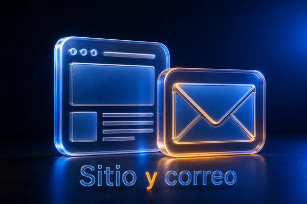 Sitio y correo en cristal: Cloud Web Hosting